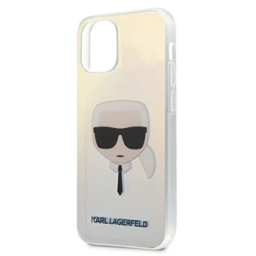 Karl Lagerfeld KLHCP12SPCKHML iPhone 12 mini 5,4" mehrfarbige Hardcase Iridescent Karl`s Head